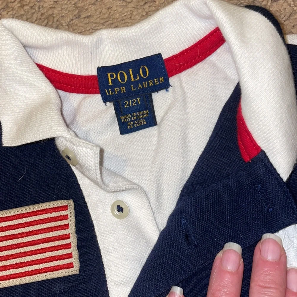 Boys Vintage Style 2T Polo by Ralph Lauren Americana Polo - Picture 5 of 6